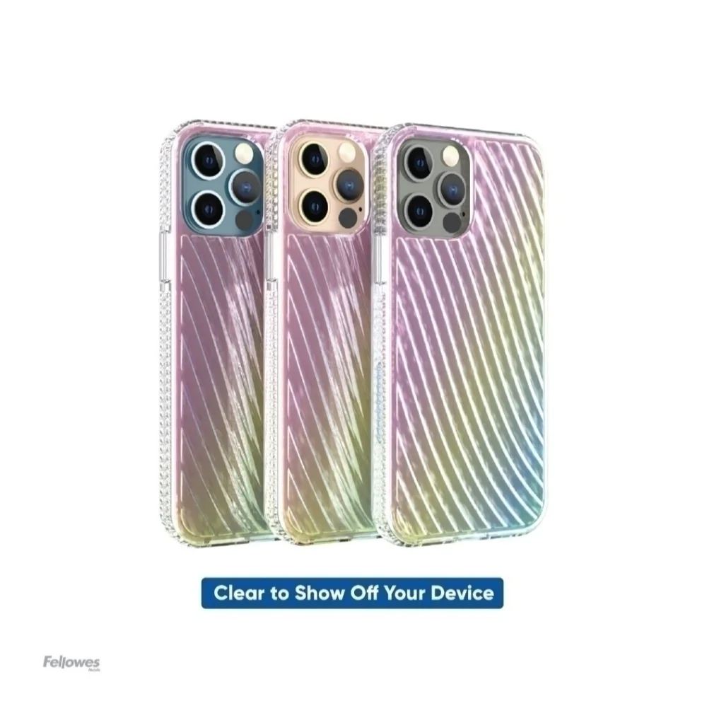 Nwt Onn. 12 Pro Max IPhone Iridescent Ridges Case